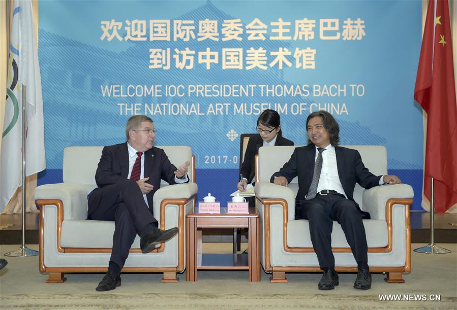 (SP)CHINA-BEIJING-IOC-BACH-NATIONAL ART MUSEUM OF CHINA (CN)