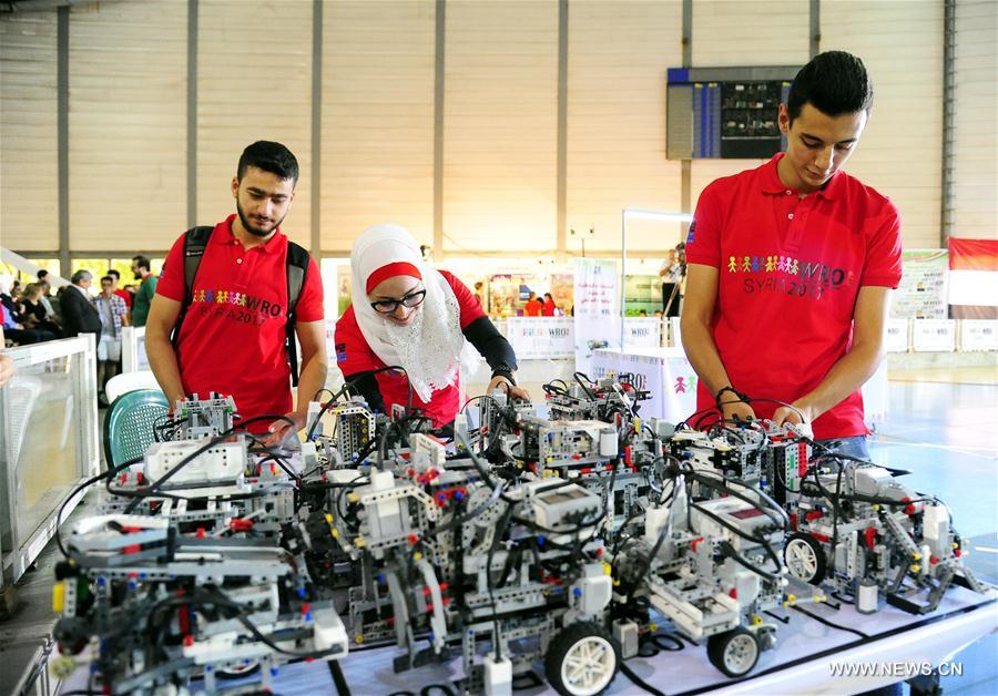 SYRIA-DAMASCUS-ROBOT-OLYMPIAD