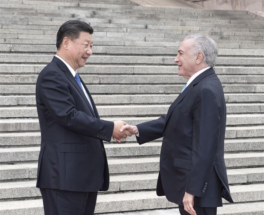 CHINA-BEIJING-XI JINPING-BRAZIL-TEMER-TALKS (CN)