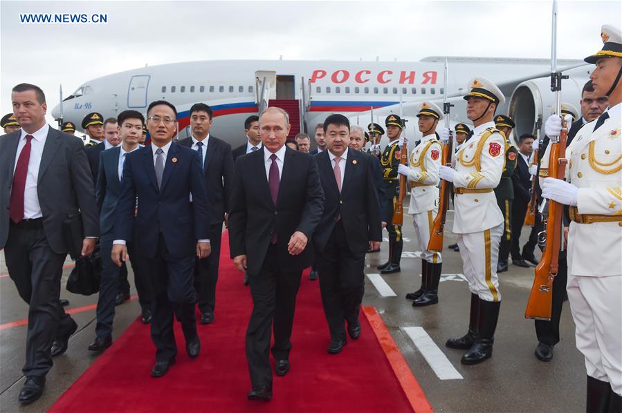 (XIAMEN SUMMIT)CHINA-XIAMEN-BRICS-RUSSIAN PRESIDENT-ARRIVAL (CN)
