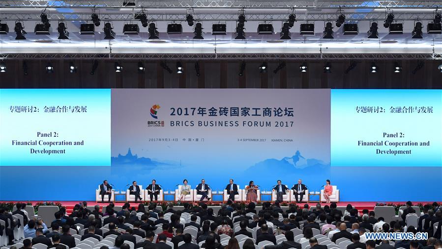 (XIAMEN SUMMIT)CHINA-XIAMEN-BRICS-BUSINESS FORUM-FINANCIAL COOPERATION AND DEVELOPMENT (CN)