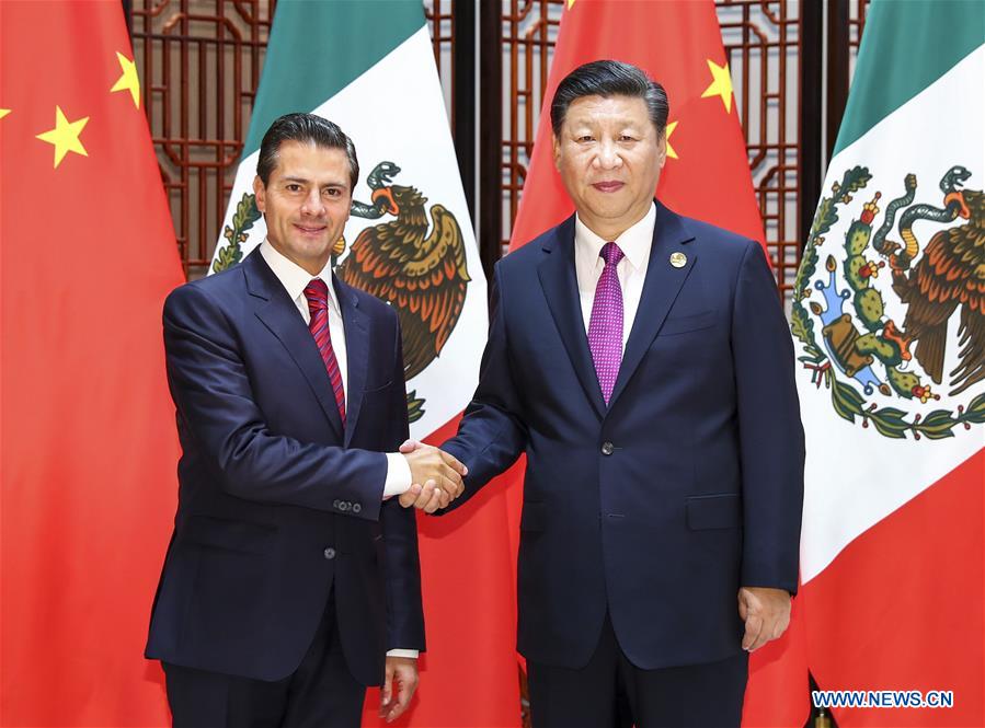 (XIAMEN SUMMIT)CHINA-XIAMEN-XI JINPING-MEXICAN PRESIDENT-MEETING (CN)