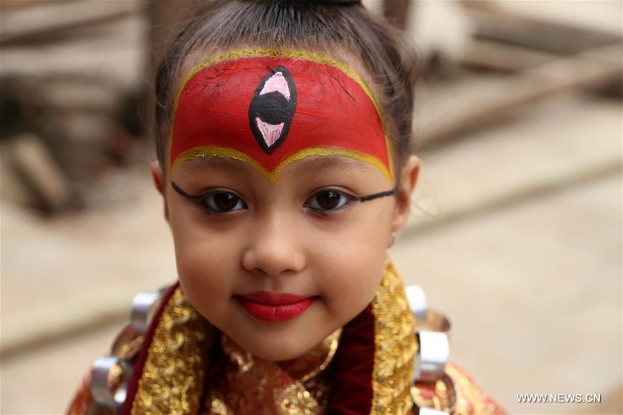 NEPAL-KATHMANDU-INDRAJATRA FESTIVAL-KUMARI PUJA