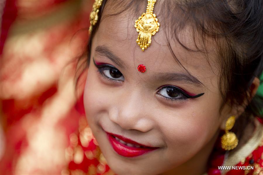 NEPAL-KATHMANDU-INDRAJATRA FESTIVAL-KUMARI PUJA
