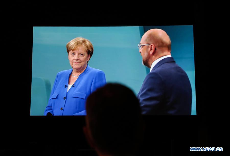 GERMANY-BERLIN-ELECTION-TV DUEL