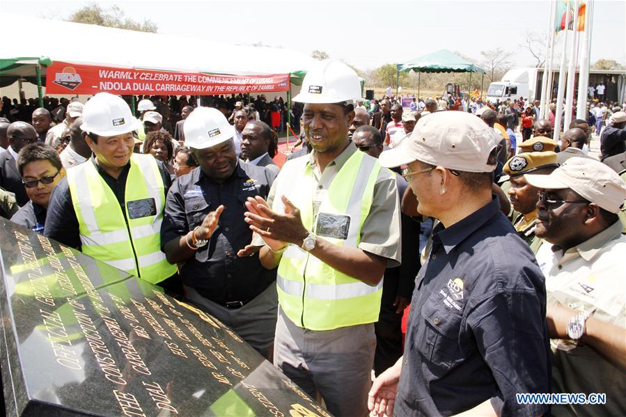 ZAMBIA-CHISAMBA-CHINA-MEGA-ROAD PROJECT-COMMENCEMENT CEREMONY