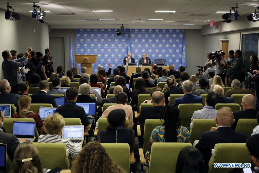 UN-SECRETARY-GENERAL-ANTONIO GUTERRES-PRESS CONFERENCE