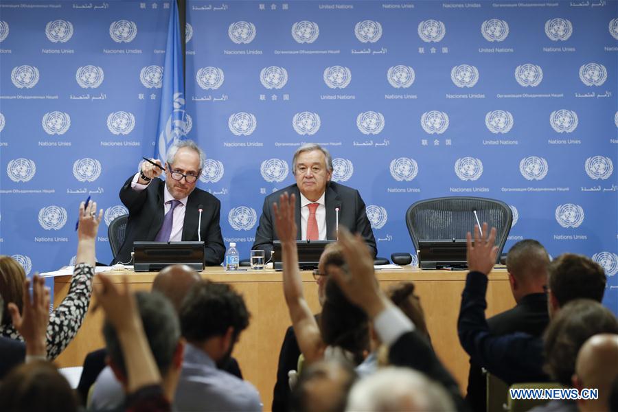 UN-SECRETARY-GENERAL-ANTONIO GUTERRES-PRESS CONFERENCE