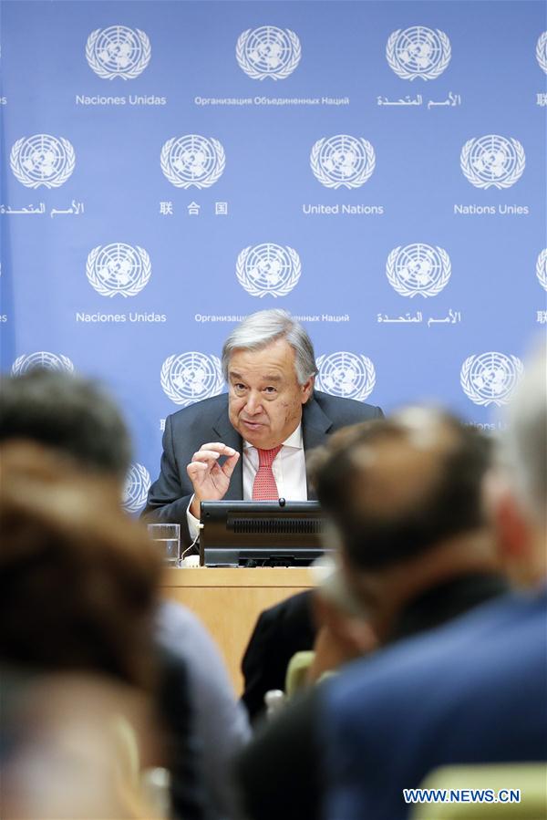 UN-SECRETARY-GENERAL-ANTONIO GUTERRES-PRESS CONFERENCE
