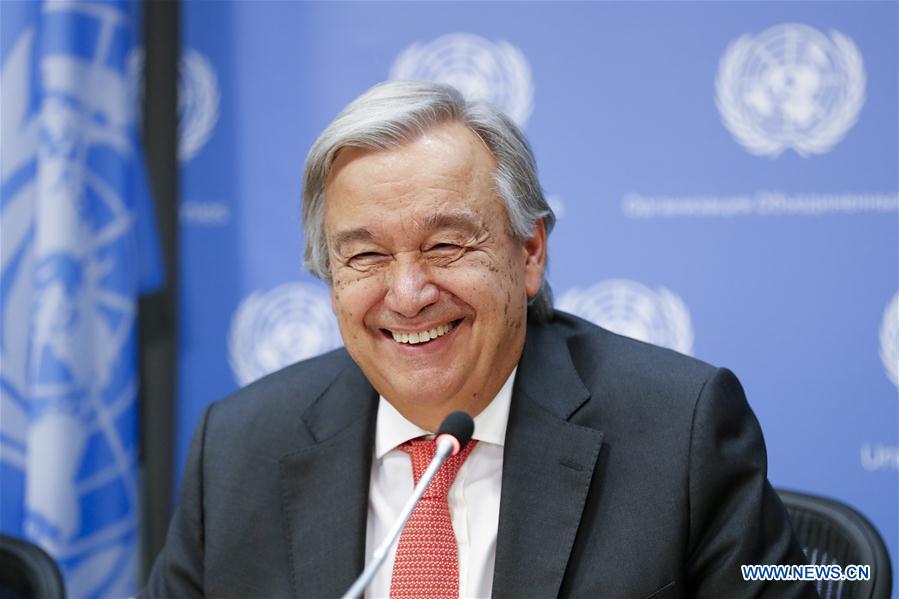 UN-SECRETARY-GENERAL-ANTONIO GUTERRES-PRESS CONFERENCE