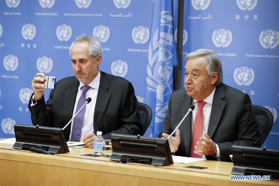 UN-SECRETARY-GENERAL-ANTONIO GUTERRES-PRESS CONFERENCE