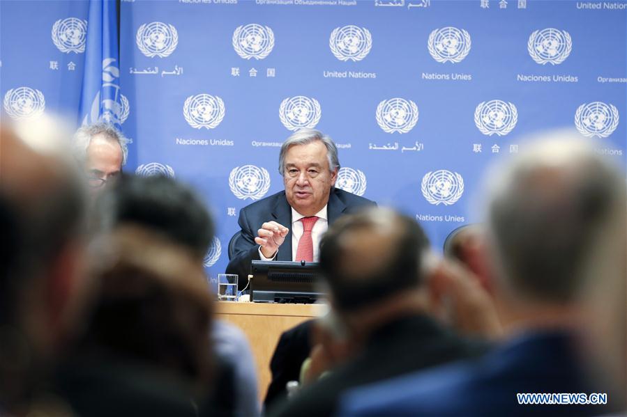 UN-SECRETARY-GENERAL-ANTONIO GUTERRES-PRESS CONFERENCE
