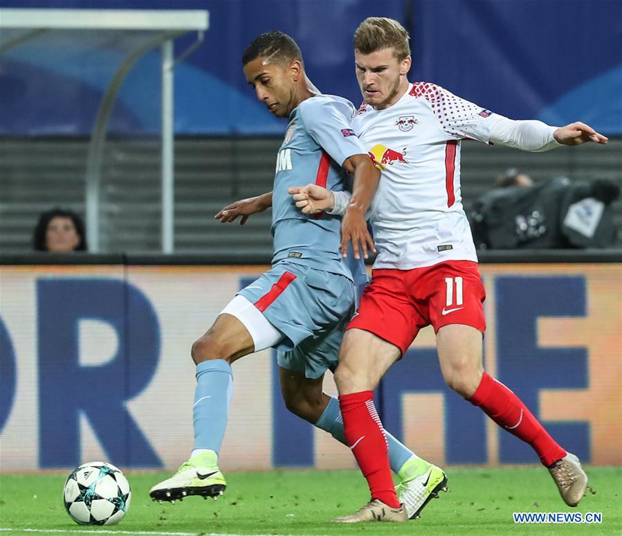 (SP)GERMANY-LEIPZIG-SOCCER-UEFA-UCL-RB LEIPZIG VS AS MONACO 