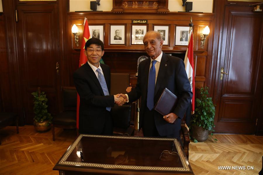 EGYPT-CAIRO-BANKS-CHINA-LOAN DEALS-SIGNING