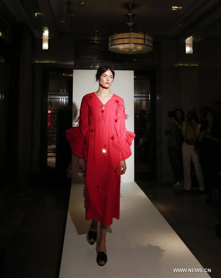 BRITAIN-LONDON-FASHION WEEK-HUISHAN ZHANG-PRESENTATION