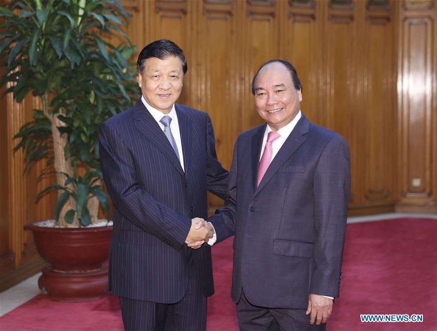 VIETNAM-HANOI-LIU YUNSHAN-PM-MEETING 