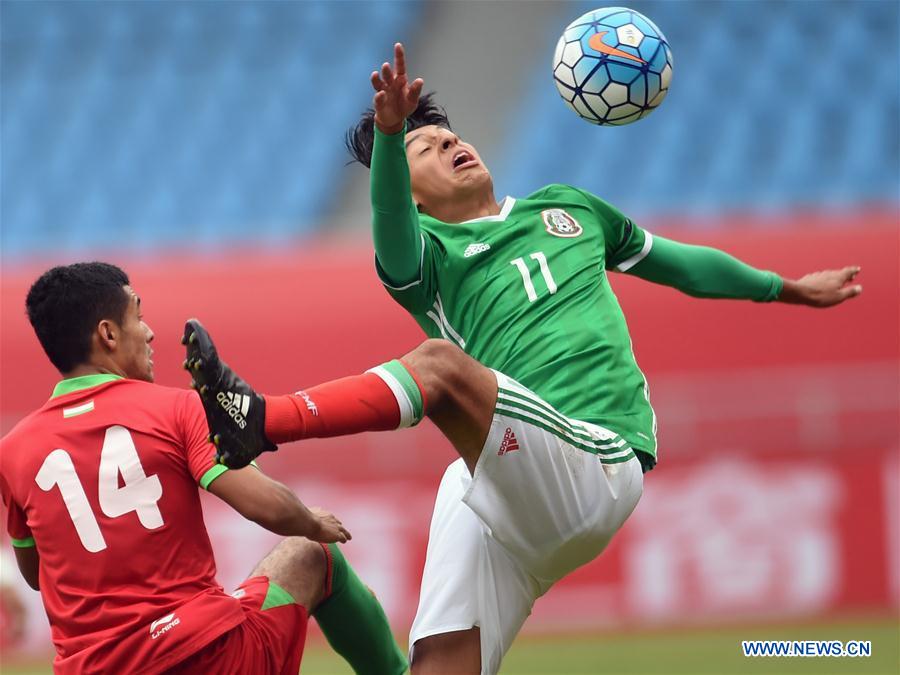 (SP)CHINA-YUNNAN-SOCCER-CFA-U19-MEXICO VS TAJIKISTAN