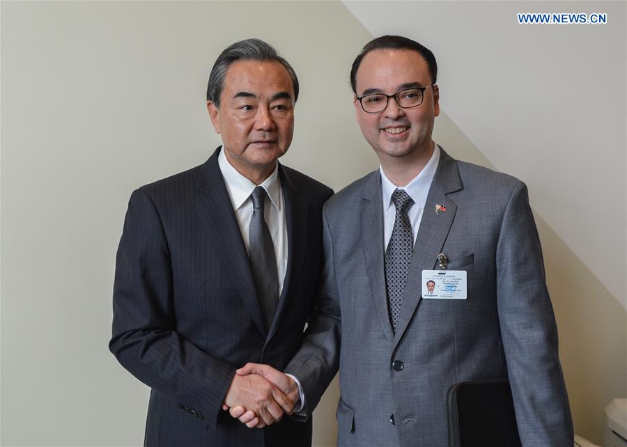 UN-CHINA-THE PHILIPPINES-FM-MEETING