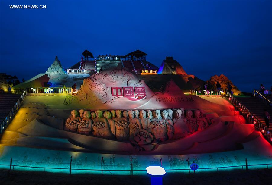 CHINA-ZHOUSHAN-SAND SCULPTURE(CN)