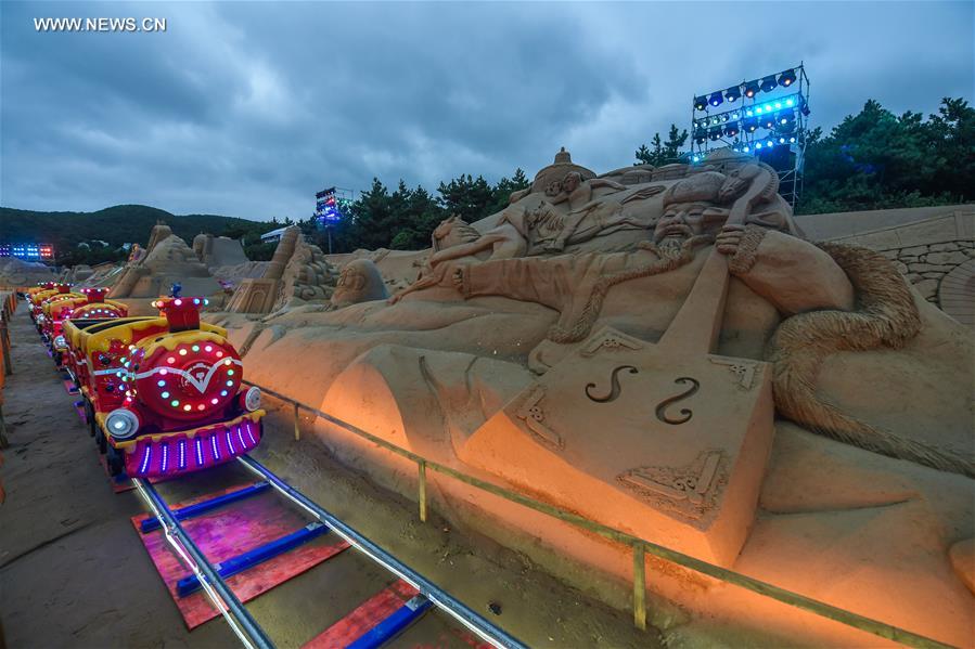 CHINA-ZHOUSHAN-SAND SCULPTURE(CN)