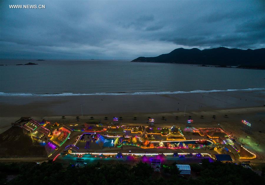 CHINA-ZHOUSHAN-SAND SCULPTURE(CN)
