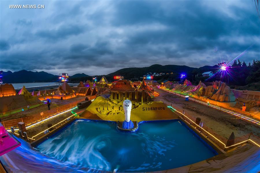 CHINA-ZHOUSHAN-SAND SCULPTURE(CN)