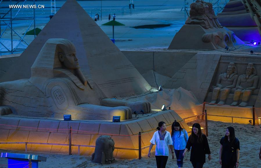 CHINA-ZHOUSHAN-SAND SCULPTURE(CN)