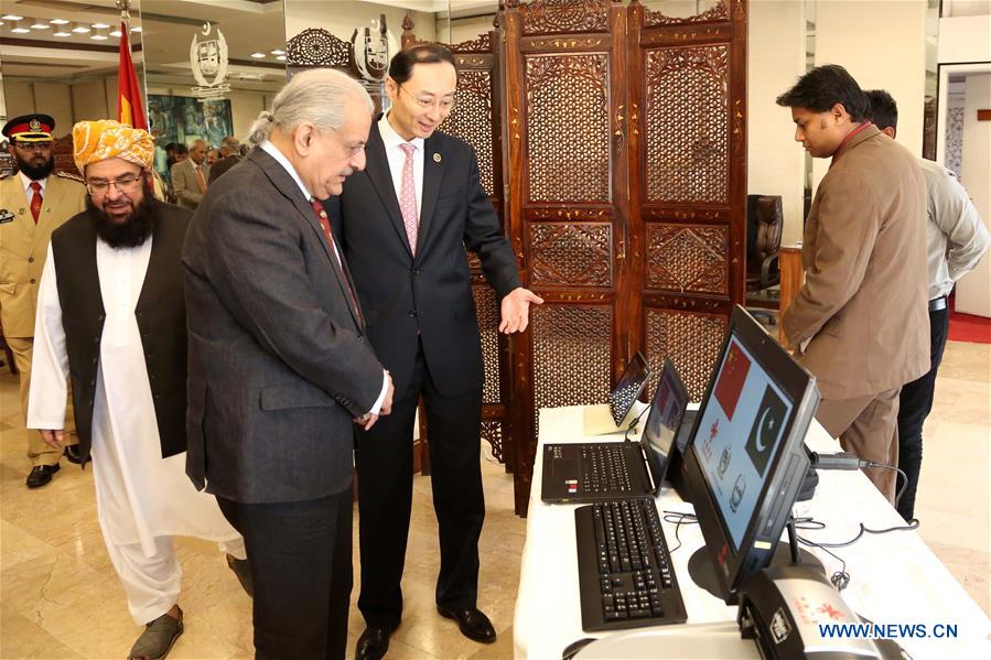 PAKISTAN-ISLAMABAD-CHINA-OFFICE-EQUIPMENT-DONATION