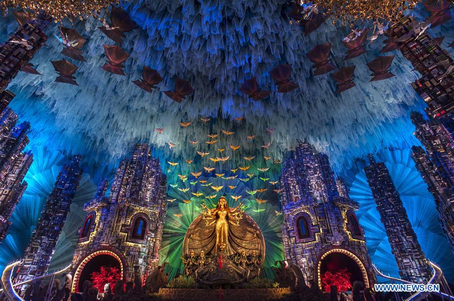 INDIA-KOLKATA-DURGA PUJA FESTIVAL-PREPARATION