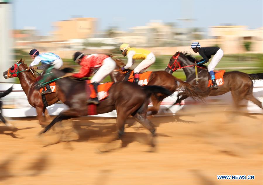 Horse race held in Tripoli during Libya Peace Cup Xinhua English