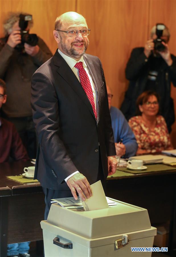 GERMANY-WUERSELEN-SPD-SCHULZ-VOTE