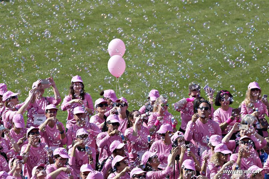 SWITZERLAND-ZURICH-PINK RIBBON CHARITY WALK
