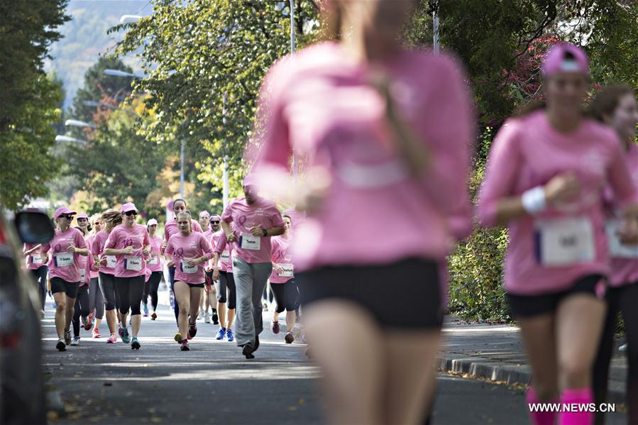 SWITZERLAND-ZURICH-PINK RIBBON CHARITY WALK