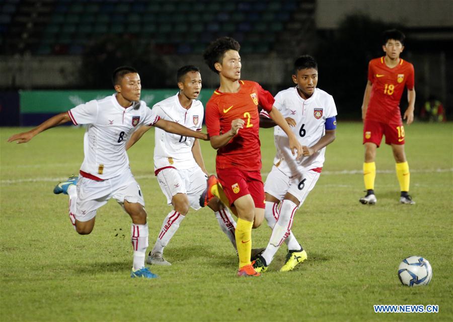 MYANMAR-YANGON-AFC U16 CHAMPIONSHIP QUALIFIERS-CHINA VS MYANMAR