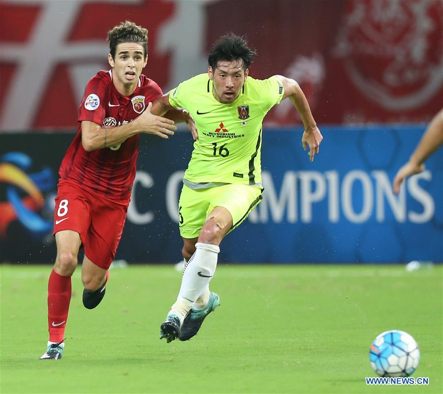 (SP)CHINA-SHANGHAI-SOCCER-AFC CHAMPIONS LEAGUE-SEMIFINAL-SHANGHAI SIPG FC VS URAWA RED DIAMONDS(CN)   