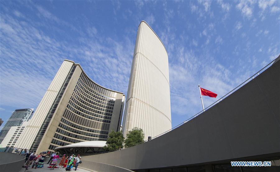 CANADA-TORONTO-CHINA-NATIONAL FLAG RAISING CEREMONY