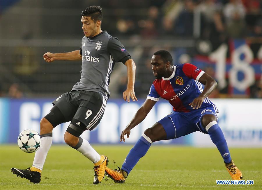 (SP)SWITZERLAND-BASEL-FOOTBALL-CHAMPIONS LEAGUE-BASEL-BENFICA