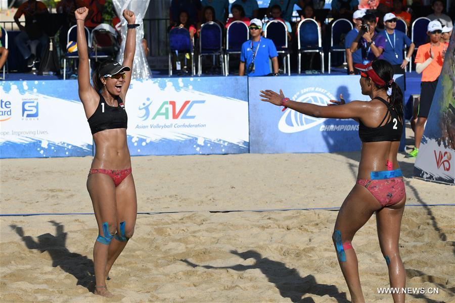 (SP)SINGAPORE-BEACH VOLLEYBALL CHAMPIONSHIPS-FINAL