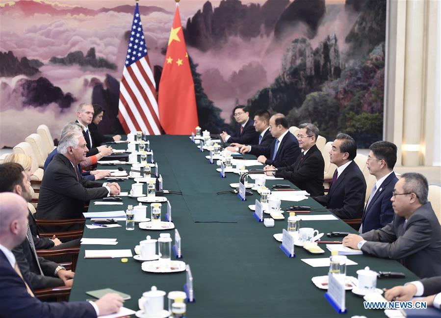 CHINA-BEIJING-WANG YI-U.S.-REX TILLERSON-TALKS (CN)
