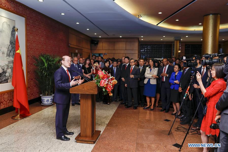U.S.-NEW YORK-UN-CHINESE MISSION-NATIONAL DAY-RECEPTION