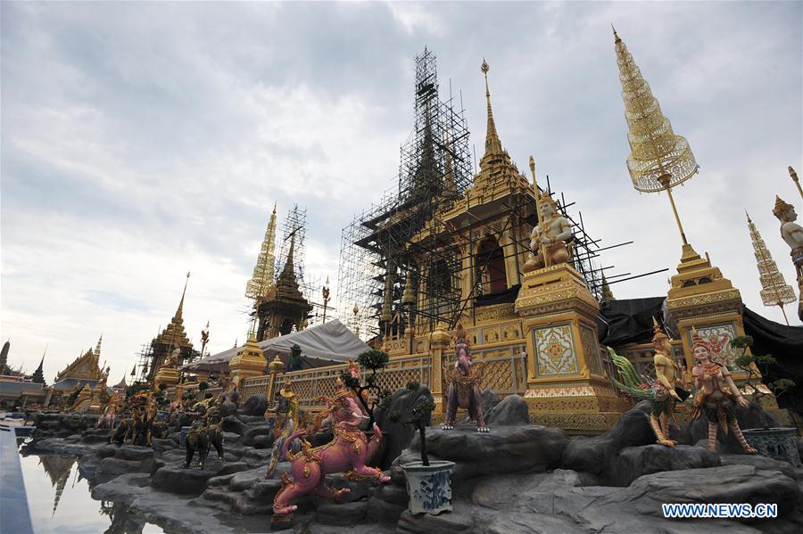 THAILAND-BANGKOK-KING-BHUMIBOL-CREMATORIUM-CONSTRUCTION