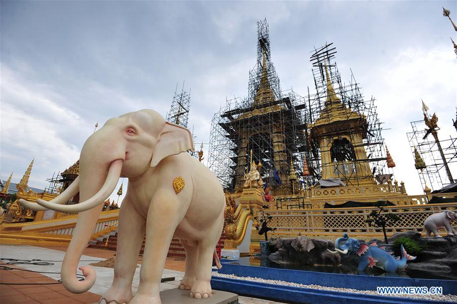 THAILAND-BANGKOK-KING-BHUMIBOL-CREMATORIUM-CONSTRUCTION