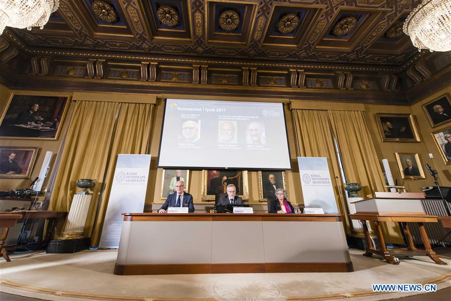SWEDEN-STOCKHOLM-NOBEL PRIZE-PHYSICS