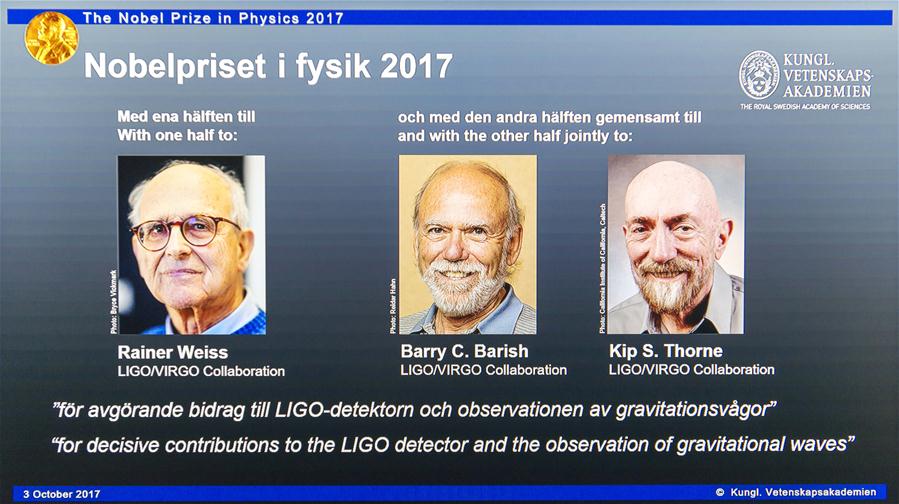 SWEDEN-STOCKHOLM-NOBEL PRIZE-PHYSICS 