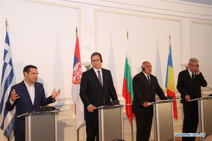 BULGARIA-VARNA-LEADERS OF 4 BALKAN COUNTRIES-MEETING
