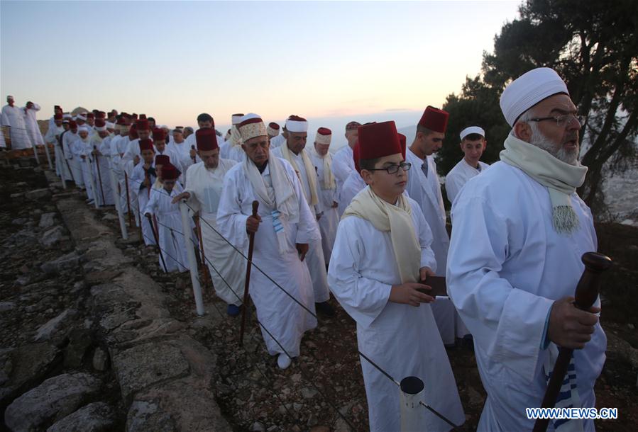 MIDEAST-NABLUS-SAMARITAN-SUKKOT-FEAST