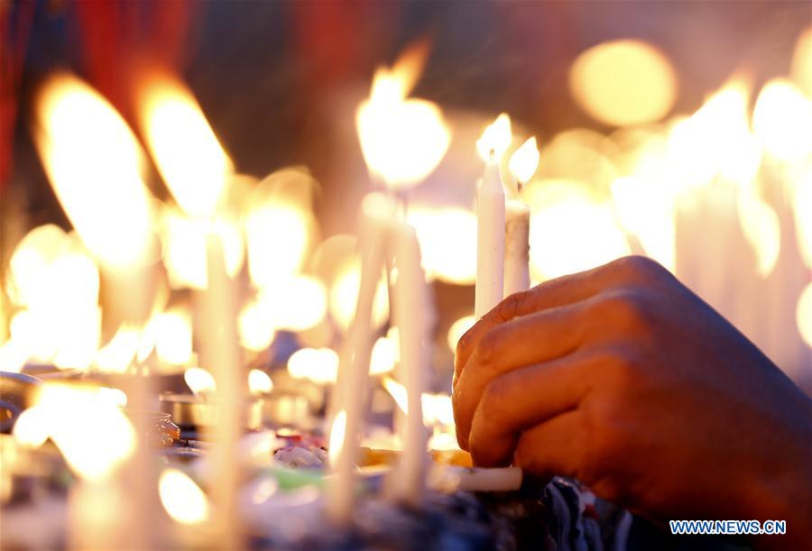 MYANMAR-YANGON-THADINGYUT FESTIVAL
