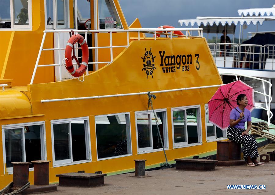 MYANMAR-YANGON-WATER BUS-LAUNCHING