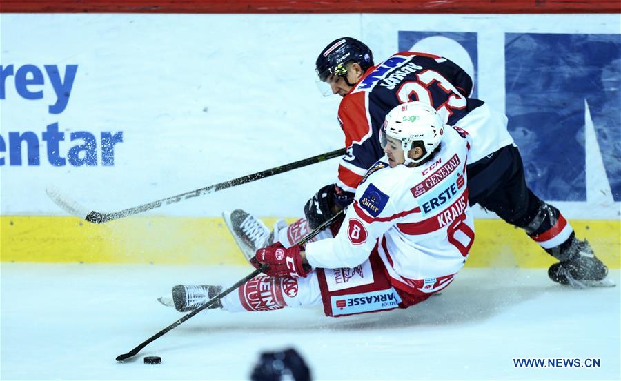 KHL Medvescak Zagreb defeat EC KAC 51 at EBEL ice hockey league