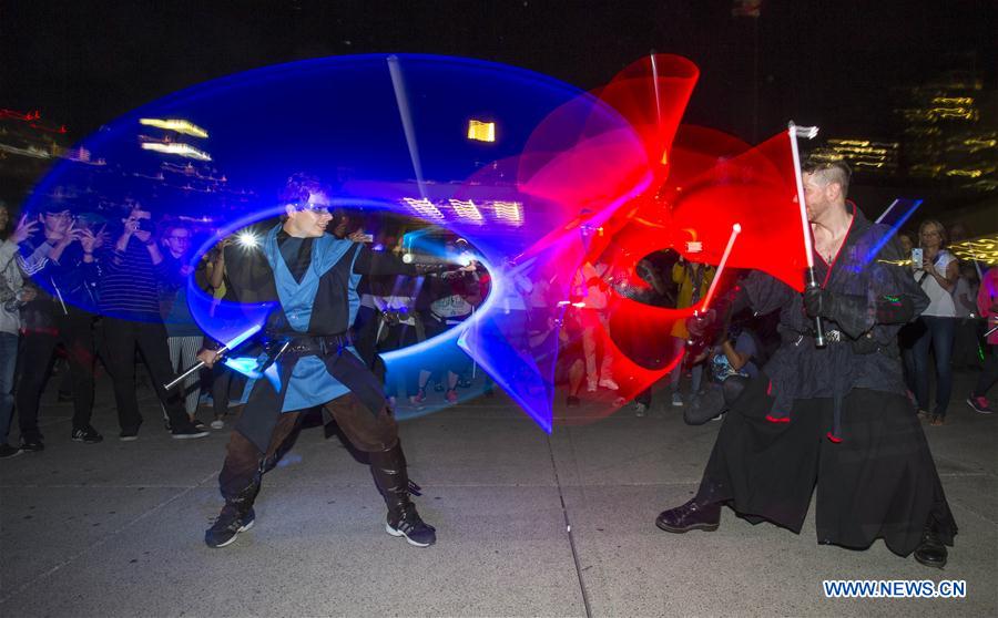CANADA-TORONTO-GLOW SWORD BATTLE